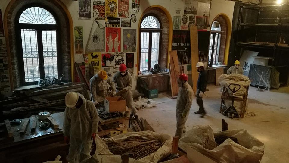 Lavori di rinnovo all'interno del Morion